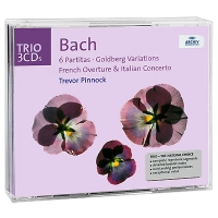Trevor Pinnock Bach 6 Partitas / Goldberg Variations / French Overture / Italian Concerto (3 CD) артикул 9326c.
