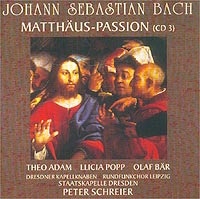 Johann Sebastian Bach Matthaus-Passion (CD 3) артикул 9330c.